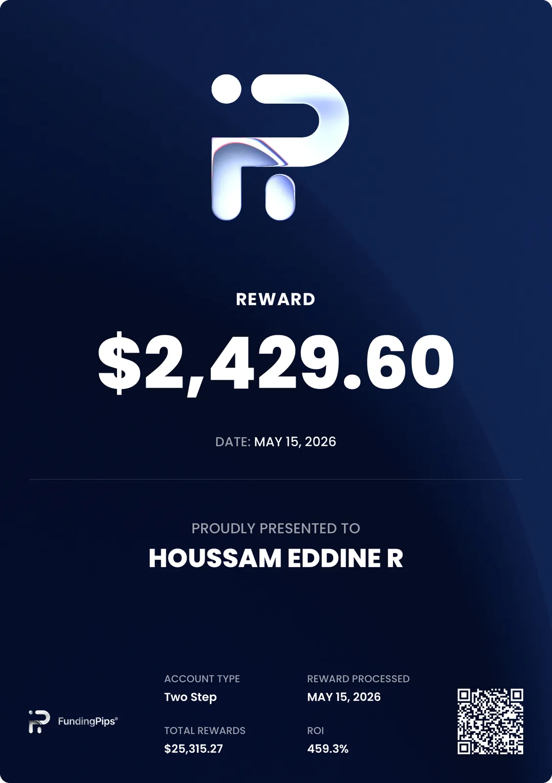 StarTrading member funded account and payout result